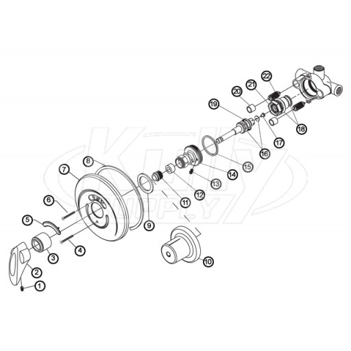 Symmons Safetymix Parts Breakdown