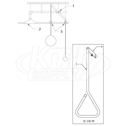 Speakman SE-236/SE-236-PR Shower Parts Breakdown
