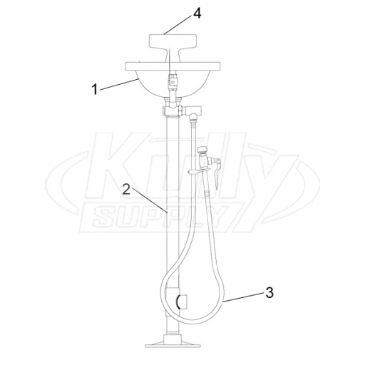 Speakman SE-430 Eye/Face Wash Parts Breakdown