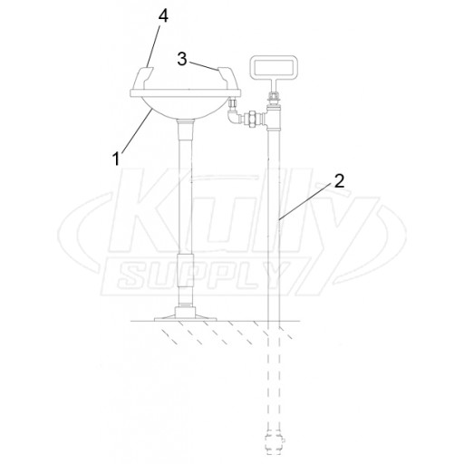 Speakman SE-440 Eye/Face Wash Parts Breakdown