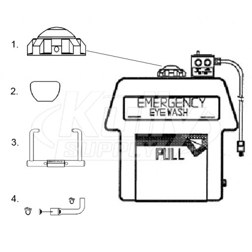 Speakman SE-4500 Portable Eyewash Parts Breakdown