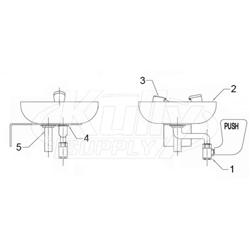 Speakman SE-495 Eye/Face Wash Parts Breakdown