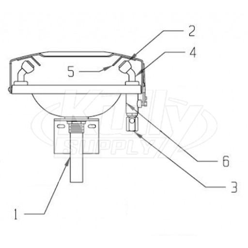 Speakman SE-505 Eyewash Parts Breakdown