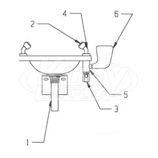 Speakman SE-506 Eyewash Parts Breakdown