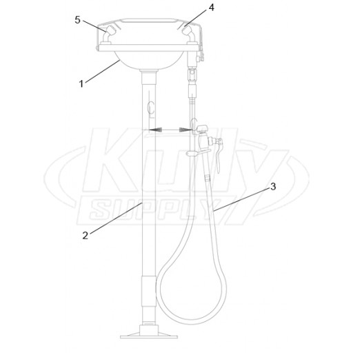 Speakman SE-535 Eyewash Parts Breakdown