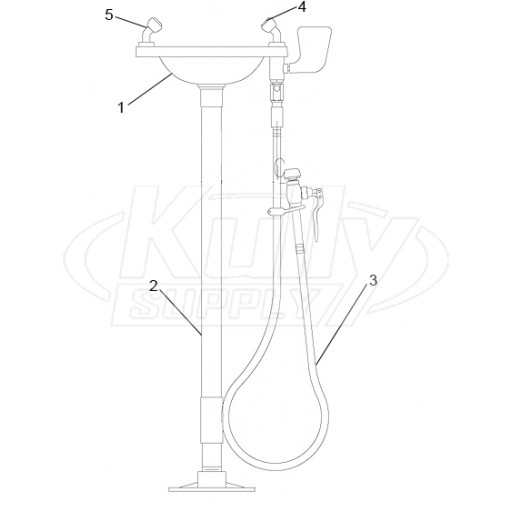 Speakman SE-536 Eyewash Parts Breakdown