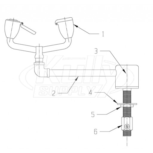 Speakman SE-570/SE-570-LH Eyewash Parts Breakdown