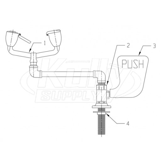 Speakman SE-571 Eyewash Parts Breakdown