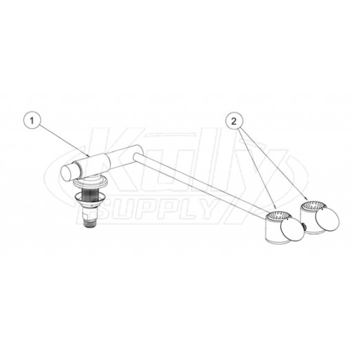 Speakman SE-573 Eyewash Parts Breakdown