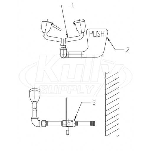 Speakman SE-575 Eyewash Parts Breakdown