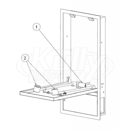 Speakman SE-575-DP Recessed Unit Parts Breakdown