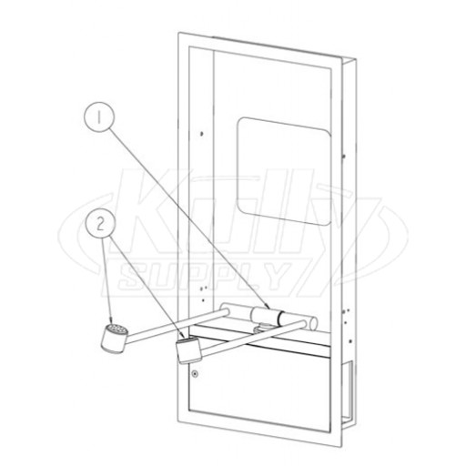 Speakman SE-575-SD-ADA Recessed Unit Parts Breakdown