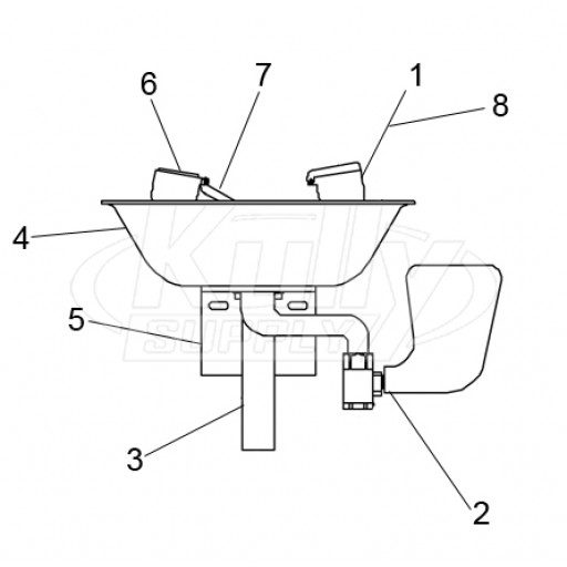 Speakman SE-582-ADA Eyewash Parts Breakdown