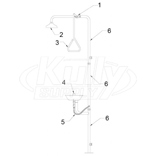 Speakman SE-625-SS Combo Parts Breakdown