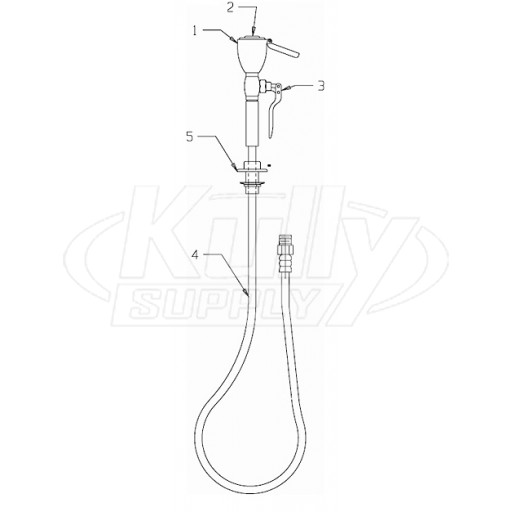 Speakman SE-921 Drench Hose Parts Breakdown