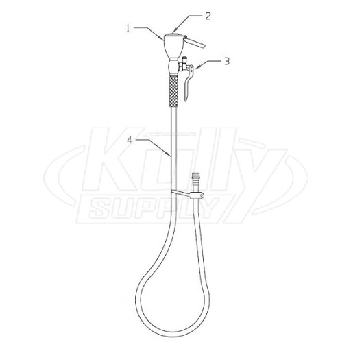 Speakman SE-924 Drench Hose Parts Breakdown