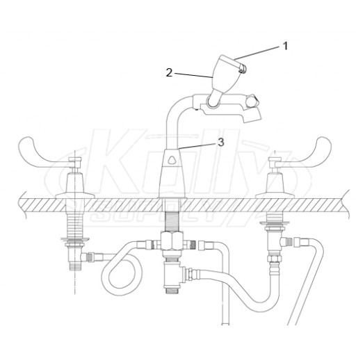 Speakman SEF-1800-FP Faucet Eyewash Parts Breakdown