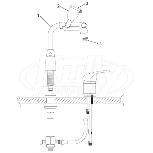 Speakman SEF-1800-SL Faucet Eyewash Parts Breakdown