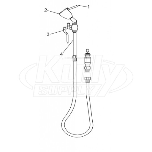 Speakman SEF-9200 Drench Hose Parts Breakdown