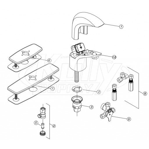 Zurn Z6919 AquaSense Faucet Parts Breakdown