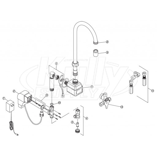 Zurn Z6922 AquaSense Faucet Parts Breakdown