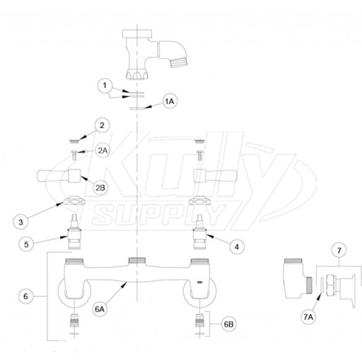 Zurn Z843 Vacuum Breaker Faucet Parts Breakdown 