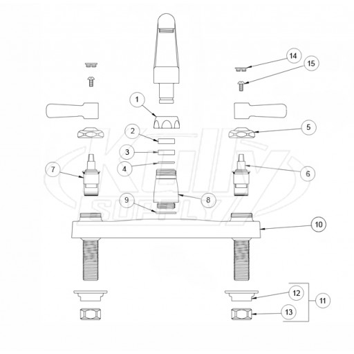 Zurn Z871G1 Parts Breakdown 