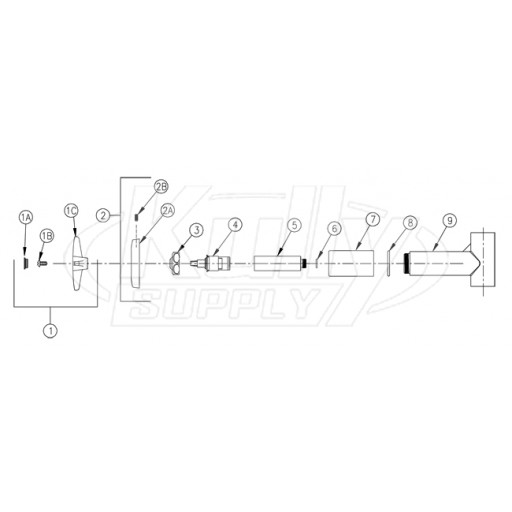 Zurn Z87302-CWO Shower Valve Parts Breakdown 