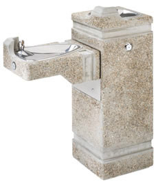 Haws 3150 Stone Aggregate Outdoor Drinking Fountain