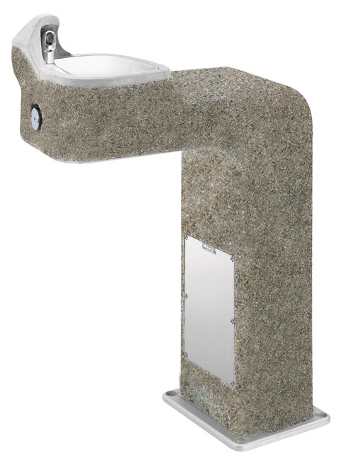 Haws 3177FR Stone Aggregate Freeze-Resistant Outdoor Drinking Fountain