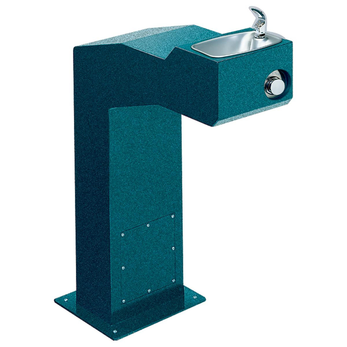 Halsey Taylor 4710EVG Evergreen Steel Pedestal Outdoor Drinking Fountain