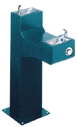 Halsey Taylor 4720 FTN EVG Two Station Outdoor Drinking Fountain Evergreen