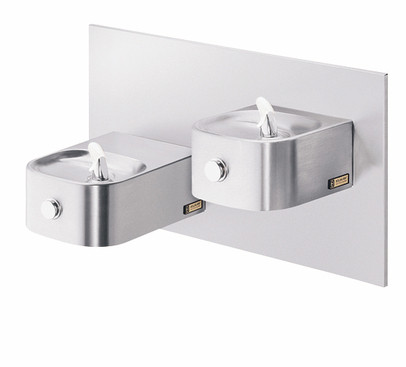 Elkay EDFPVR217RAC NON-REFRIGERATED In-Wall Dual Drinking Fountain with Vandal-Resistant Bubbler