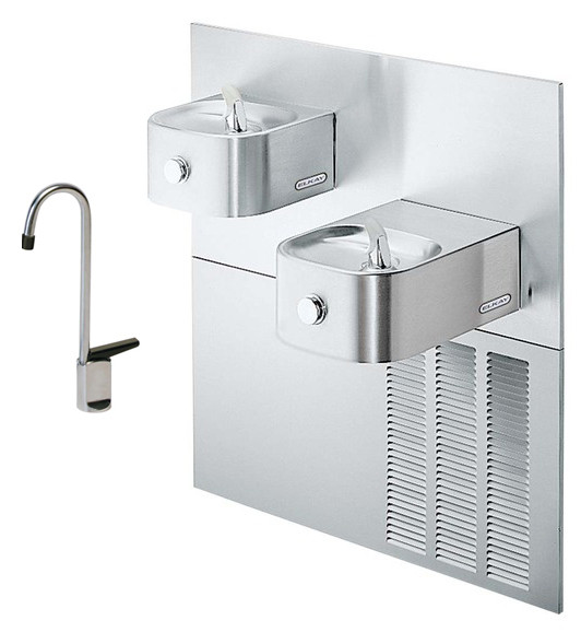 Elkay ERFPM28FK In-Wall Dual Drinking Fountain with Glass Filler