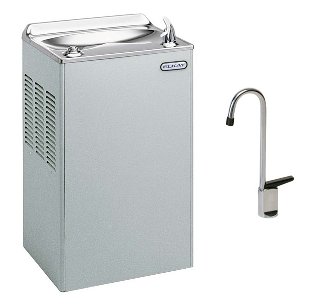 Elkay EWA14SF1Z Stainless Steel Drinking Fountain with Glass Filler (Discontinued)