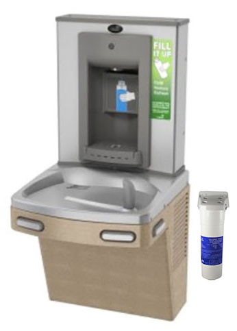 Oasis PGF8SBF Filtered Drinking Fountain with Manual Bottle Filler