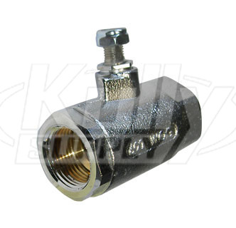 Haws 0006575890 Chrome-Plated Brass Stay-Open Ball Valve, 1" IPS