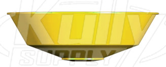 Guardian 100-009YEL-R Plastic Eyewash Receptor Yellow