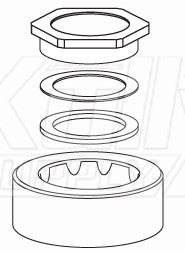 Sloan Crown II Spud Coupling Assembly