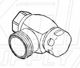 Sloan NH-710-AGS Naval Brass NPSM Inlet (for Ground Joint Tail 1")