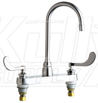 Chicago 1100-GN2AE35-317AB Hot and Cold Water Sink Faucet