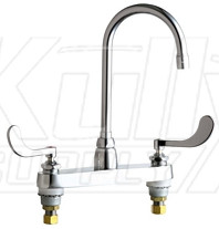 Chicago 1100-GN2AE3V317AB Hot and Cold Water Sink Faucet