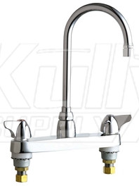 Chicago 1100-GN2AE3XKABCP Hot and Cold Water Sink Faucet