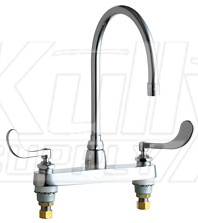 Chicago 1100-GN8AE35-317AB Hot and Cold Water Sink Faucet