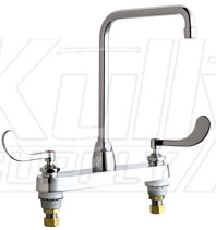 Chicago 1100-HA8-317XKABCP Hot and Cold Water Sink Faucet