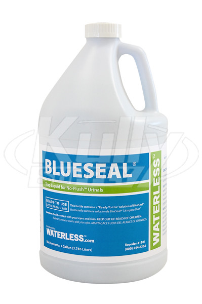 Waterless 1101 BlueSeal Trap Liquid, 1 Gallon Bottle