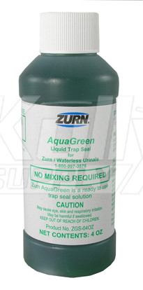 Zurn ZGS-4OZ AquaGreen Waterless Urinal Sealant (4 oz. Bottle)