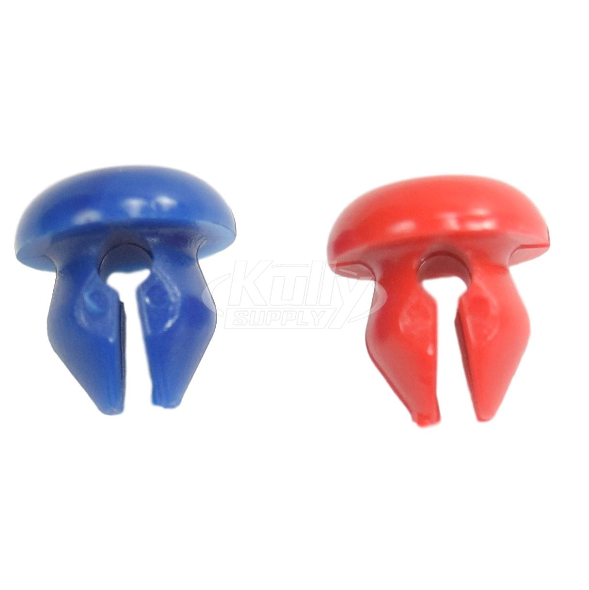 Chicago 665-309KJKNF Red & Blue Index Buttons for 665 Push Button