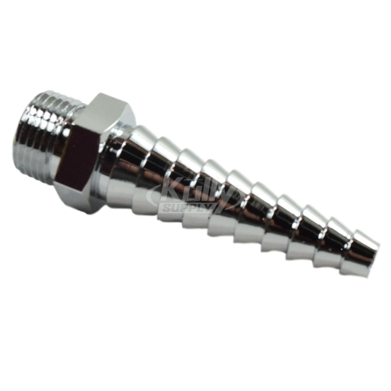 Chicago E7TJKCP 3/8" - 18 NPT Male Laboratory Serrated Nozzle Outlet