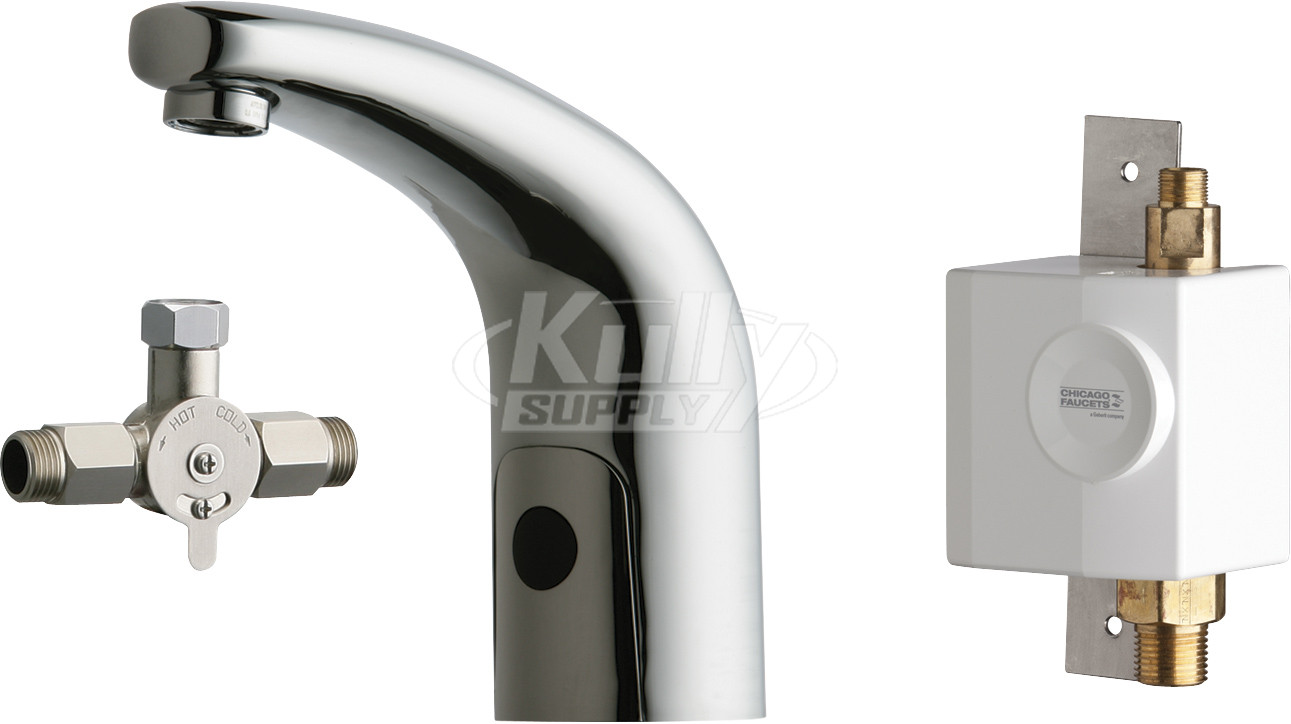 Chicago 116.961.AB.1 HyTronic Traditional Sink Faucet with Dual Beam Infrared Sensor